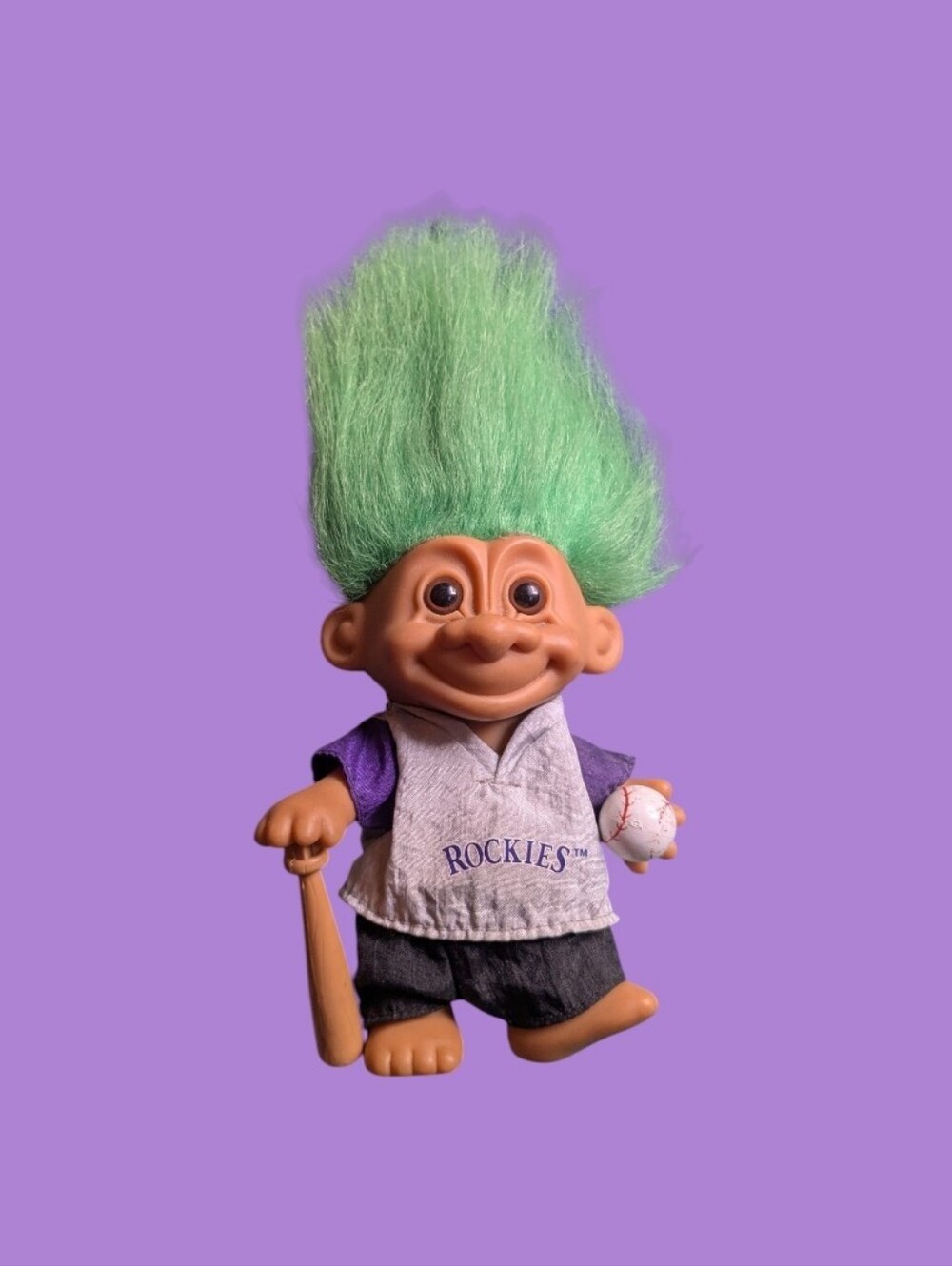 Rockies Green-Haired Troll Doll